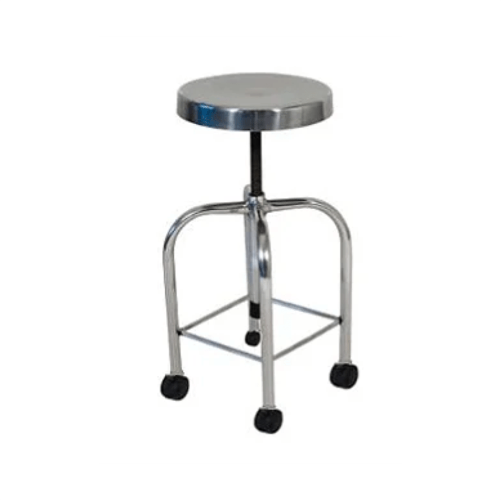 BANCO GIRATORIO INOXIDABLE CON TERMINALES